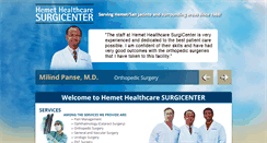Desktop Screenshot of hemetsurgicenter.com