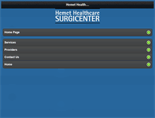 Tablet Screenshot of hemetsurgicenter.com